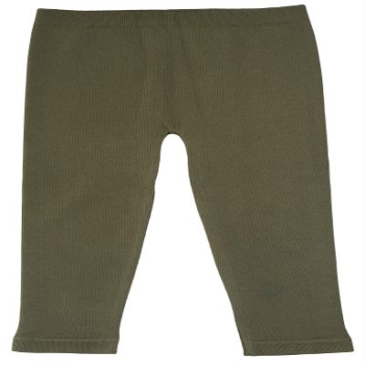 Silky Toes Baby Leggings, Toddler Seamless Soft Cotton Knit Pants for Girls and Boys (2-4 Years, Olive Green)