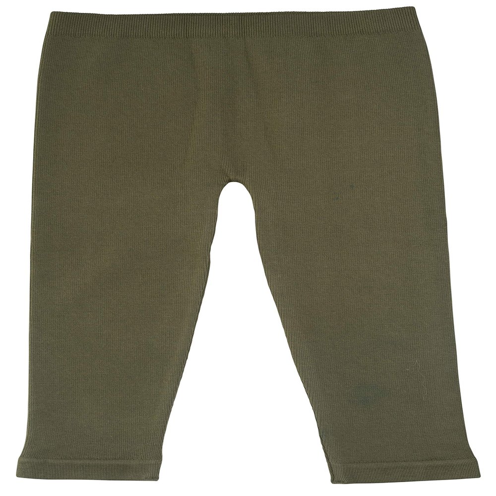 Silky Toes Baby Leggings, Toddler Seamless Soft Cotton Knit Pants for Girls and Boys (2-4 Years, Olive Green)