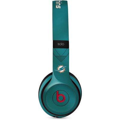 Skinit Decal Audio Skin Compatible with Beats Solo 3 Wireless - Officially Licensed NFL Miami Dolphins Team Jersey Design