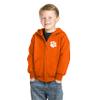 Little King NCAA Boys/Girls Toddler Full Zip Fleece Hoodie Sweatshirt with Embroidered Team Logo-Clemson-Orange-4T view 1