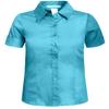J. LOVNY Girl's Basic Casual Long Sleeve Roll Up Button Down Blouse Shirts Lightblue view 1