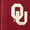 Little King NCAA Boys/Girls Toddler Full Zip Fleece Hoodie Sweatshirt with Embroidered Team Logo-Oklahoma-Crimson-2T view 3