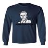 Baku Apparel Hollywood Actor Nicolas Cage Movie 'Face Off' Men's Long Sleeve T-Shirt (Navy, XX-Large) view 1