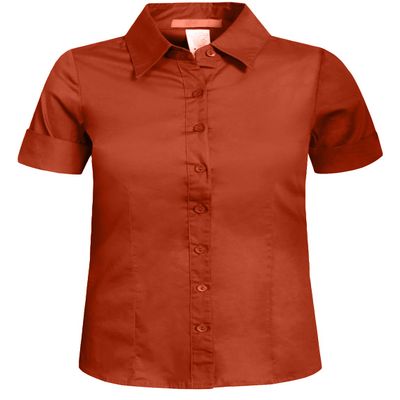 J. LOVNY Girl's Basic Casual Long Sleeve Roll Up Button Down Blouse Shirts