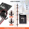 UTTY Hanging Multipurpose Portable Hockey Gear Drying Rack - Durable Gear Keeper & Sports Equipment Organizer - 6 Durable Adjustable Hooks, Support Light to Heavy Weight for Home, Travel & Outdoor Use view 2