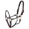 Perris Braided Leather Halter Horse Havana view 1