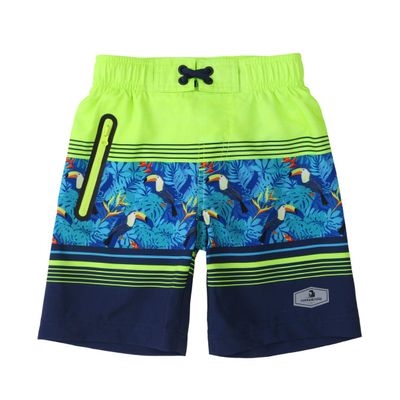 Rokka&Rolla Boys' 4-Way Stretch Swim Trunks Board Shorts Bathing Suit Swimwear with Mesh Lining, UPF 50+