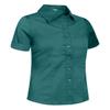 J. LOVNY Girl's Basic Casual Long Sleeve Roll Up Button Down Blouse Shirts Teal view 2