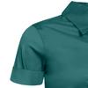 J. LOVNY Girl's Basic Casual Long Sleeve Roll Up Button Down Blouse Shirts Teal view 4