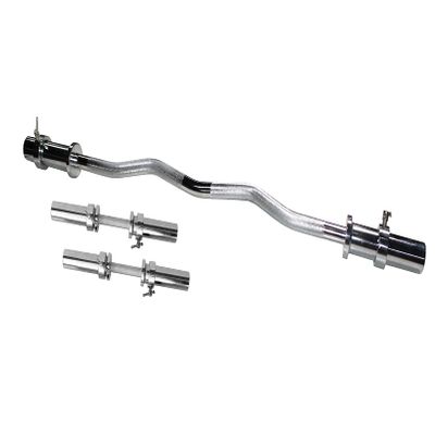 Ader 47'' Solid Barbell Olympic Curl Bar 20'' Dumbbell Handle Combo Set