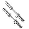 Ader 47'' Solid Barbell Olympic Curl Bar 20'' Dumbbell Handle Combo Set view 2