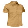 J. LOVNY Girl's Basic Casual Long Sleeve Roll Up Button Down Blouse Shirts Khaki view 2