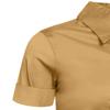 J. LOVNY Girl's Basic Casual Long Sleeve Roll Up Button Down Blouse Shirts Khaki view 4