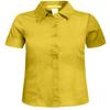 J. LOVNY Girl's Basic Casual Long Sleeve Roll Up Button Down Blouse Shirts Yellow view 1