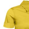 J. LOVNY Girl's Basic Casual Long Sleeve Roll Up Button Down Blouse Shirts Yellow view 4