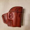 Braids Holsters Brown Leather OWB Belt Holster Choose Gun & Left or Right Hand (Handing:Right; Select Gun:Taurus TCP;) view 1