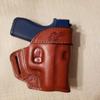 Braids Holsters Brown Leather OWB Belt Holster Choose Gun & Left or Right Hand (Handing:Right; Select Gun:Taurus TCP;) view 2