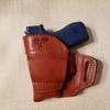 Braids Holsters Brown Leather OWB Belt Holster Choose Gun & Left or Right Hand (Handing:Right; Select Gun:Taurus TCP;) view 3