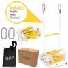 ISOP Rope Ladder for Kids or Adults 15 Ft | Indoor/Certified Outdoor Ladders for Homes, Treehouse, Playground & Climbing | Durable with 11kN Mounting Clips | Holds up to 2500 lb - Hanging Ladder view 2