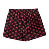 FEESHOW Men's Satin Boxers Silk Sleepwear Underwear Heart Print Shorts Lounge Beach Shorts Black X-Large view 4