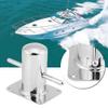 Boat Bollard, Stainless Steel Boat Post Cross Deck Single Cross Bollard Mooring Cleat Bitt for Marine Yacht 120mm*90mm view 3