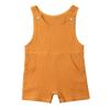 Baby Boys' Short Sleeve Rompers Jumpsuit,Organic Cotton and Linen Sleeveless One-Piece Coverall (Yellow, 6-12M) view 1