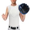 Cabasse Youth Chest Protector, Heart-Guard/Sternum Protection Shirt for Baseball, Football, T Ball, Lacrosse & Goalies (Large, White Red) view 4