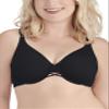 Brilliance by Vanity Fair Women's Full Figure 2-Ply Back Smoothing Underwire Bra 76571, Midnight black, 40DDD view 1