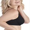 Brilliance by Vanity Fair Women's Full Figure 2-Ply Back Smoothing Underwire Bra 76571, Midnight black, 40DDD view 2