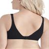 Brilliance by Vanity Fair Women's Full Figure 2-Ply Back Smoothing Underwire Bra 76571, Midnight black, 40DDD view 3