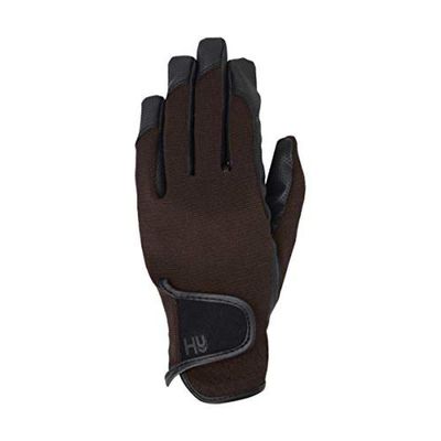 Hy5 Adults Burnham Pro Riding Gloves (XL) (Brown)