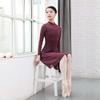 Baiwu Dance 118141002 Joint mesh long sleeve Leotard Chinese collar Ballet Leotards for Women (M 165, Wine) view 2