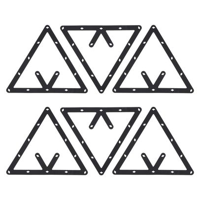 Dilwe Billiard Rack, 6Pcs/Set Triangle Rack Pool Table Ball Holder Positioning Billiard Accessory