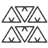 Dilwe Billiard Rack, 6Pcs/Set Triangle Rack Pool Table Ball Holder Positioning Billiard Accessory view 1