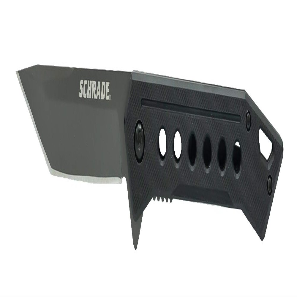 Schrade UG TI 7.75in High Carbon S.S. Ultra-Glide Folding Knife with 3.25in Tanto Point Blade and G10 Handle for Outdoor Survival, Camping and EDC