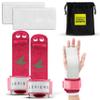 LEVIERO Gymnastics Grips Set, Grips for Gymnastics Girls, Dowel with Soft Leather, Hook and Loop Wrist Straps, and Adjustable Finger Holes, for All Ages - (Pink, 1) view 1