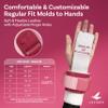 LEVIERO Gymnastics Grips Set, Grips for Gymnastics Girls, Dowel with Soft Leather, Hook and Loop Wrist Straps, and Adjustable Finger Holes, for All Ages - (Pink, 1) view 4