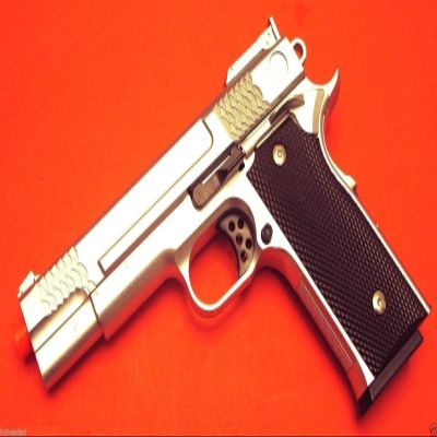AirSoft 350 FPS G20S Metal Pistol -M945 Tactical Spring Handgun -Silver