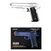 AirSoft 350 FPS G20S Metal Pistol -M945 Tactical Spring Handgun -Silver view 3