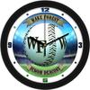 SunTime Wake Forest Demon Deacons - Home Run Baseball Theme Glass Face Wall Clock view 1