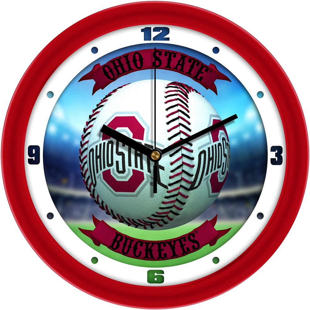 Ohio State Buckeyes - Home Run Wall Clock