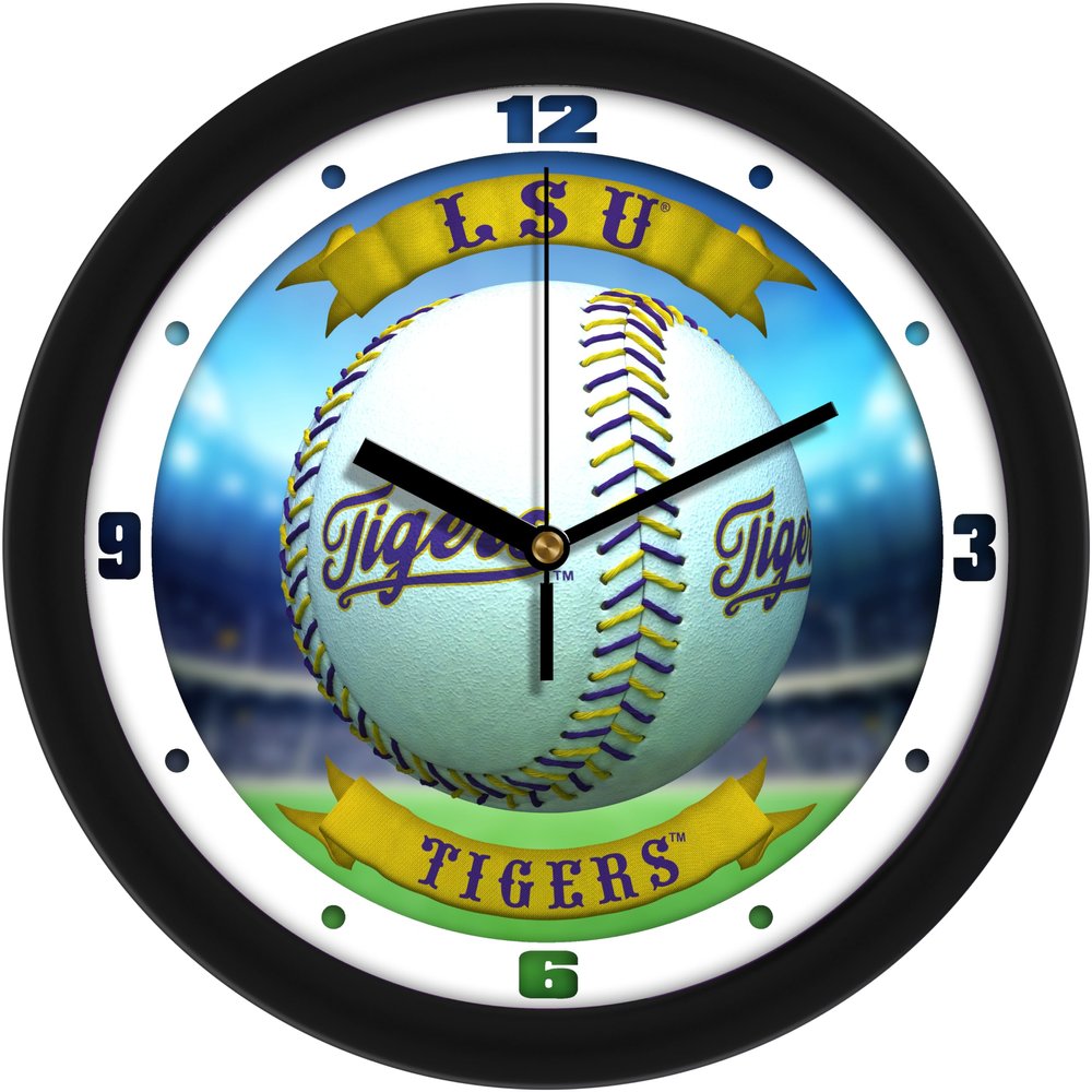 SunTime LSU Tigers - Home Run Wall Clock