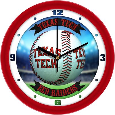 SunTime Texas Tech Red Raiders - Home Run Wall Clock