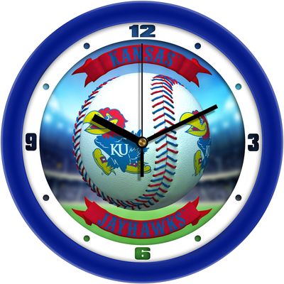 Kansas Jayhawk - Home Run Wall Clock