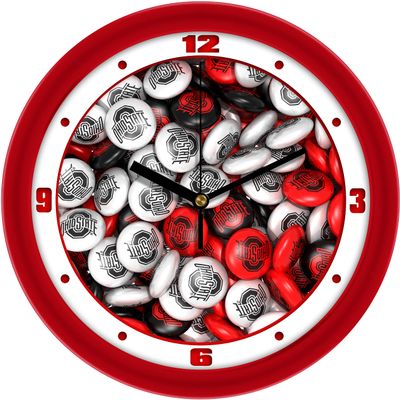 SunTime Ohio State Buckeyes - Candy Wall Clock