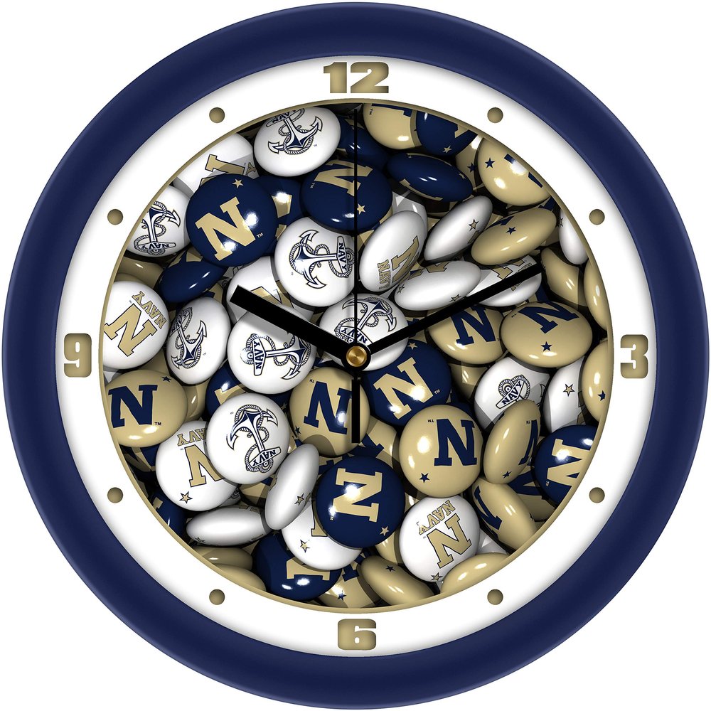 SunTime Naval Academy Midshipmen - Candy Wall Clock