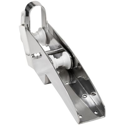 Five Oceans 316 Stainless Steel Anchor Roller, Hinged Self-Launching Double Bow Roller with Delrin Rollers, 16-1/4-inch - FO4184