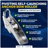 Five Oceans 316 Stainless Steel Anchor Roller, Hinged Self-Launching Double Bow Roller with Delrin Rollers, 16-1/4-inch - FO4184 view 2