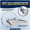 Five Oceans 316 Stainless Steel Anchor Roller, Hinged Self-Launching Double Bow Roller with Delrin Rollers, 16-1/4-inch - FO4184 view 4