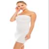 Kurve Strapless Mini Dress - Sexy Dresses Tube Top Slip, UV Protective Fabric, UPF 50+ (Made in USA), White/Lavender Set, X-Large/XX-Large view 3